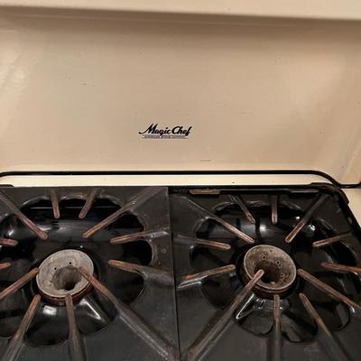 B Antique Magic Chef Enamel Gas OVEN. 