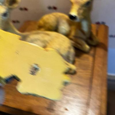 U Resin Deer Family