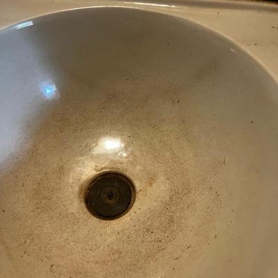 U Antique Oak Wash Stand Sink