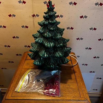 UP --Vintage Light Up Ceramic Tree