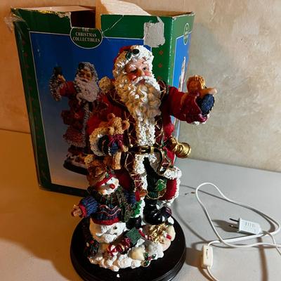 Up-- Light up Resin Santa