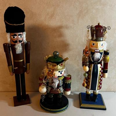 UP -- 3 Large Nut Crackers 
