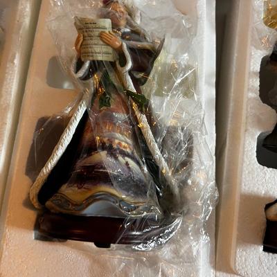 UP -- 3 NEW Christmas Carolers NEW IN Styrofoam 