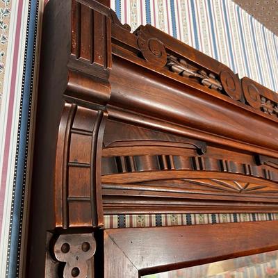 UP -- Walnut Gentleman's Dresser Side by Side