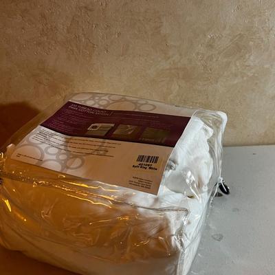 Up--NEW PIMA SATIN SHEET SET SPLIT KING WHITE