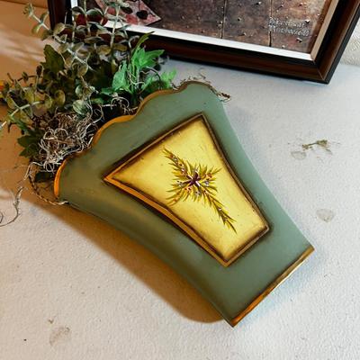 UP -- Print and Tin Flower Basket 