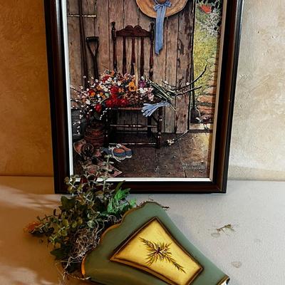 UP -- Print and Tin Flower Basket 
