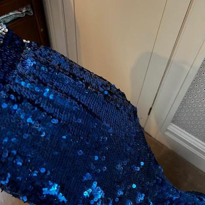 UP -- AWE! FIRST PLACE Sequined Dress on Dress Form with 1st Place Ribbon! 