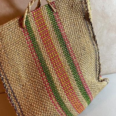UP -- VINTAGE Costa Rica Woven BAG