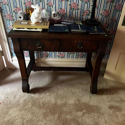 UP -- Quarter Saw OAK Desk ANTIQUE 