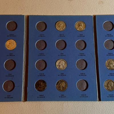UP -- Partial 1932 to 1945 Quarter Book Collection 