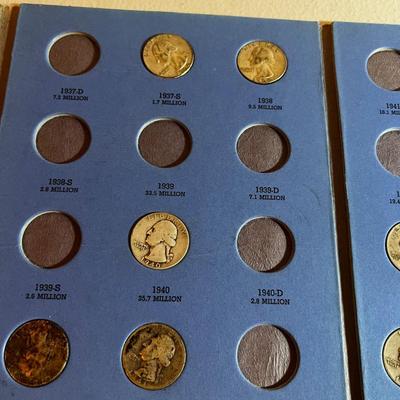 UP -- Partial 1932 to 1945 Quarter Book Collection 