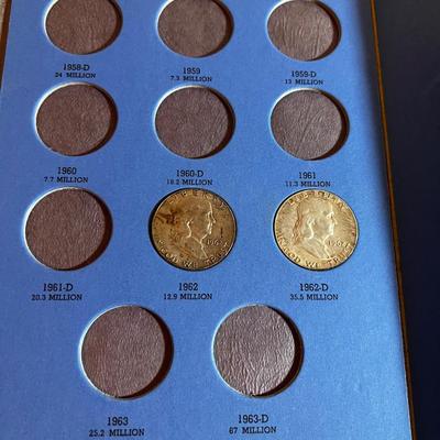  UP- Collector Book with 1 Franklin HALF DOLLARS