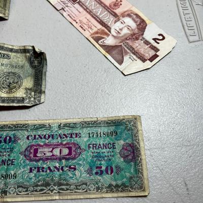 UP --VINTAGE Currency; Philippines', French, Canadian, etc. 