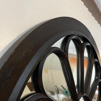 UP -- Large Resin Mirror Dark Brown 