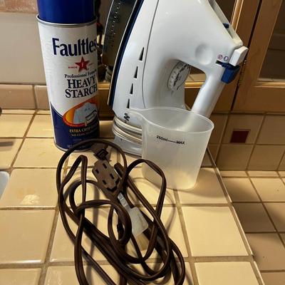 UP -- Steam Iron and Starch. 