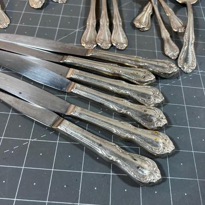 Partial Set of Rogers Silver Overlaid Oneida 