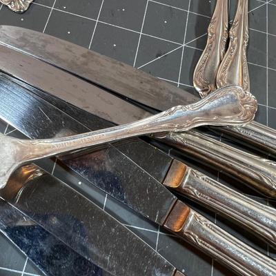 Partial Set of Rogers Silver Overlaid Oneida 