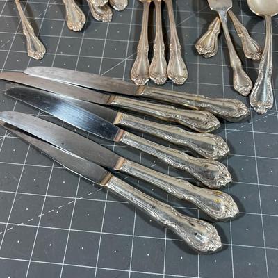 Partial Set of Rogers Silver Overlaid Oneida 
