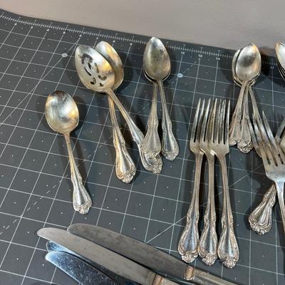 Partial Set of Rogers Silver Overlaid Oneida 