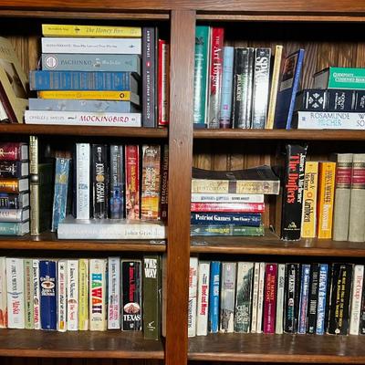 Book Shelf #1 Novels, 3 full shelves