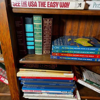 Last 3 Shelves, Travel, Reference, Self Help etc. 