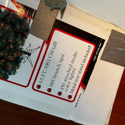 1 - 6-1/2 Prelite Christmas Tree Multi Colored Lights