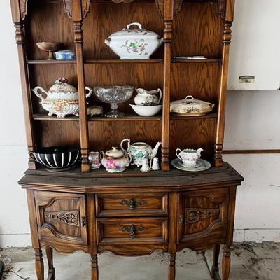GARAGE --Fruit Wood China Cabinet 