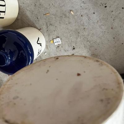 GARAGE --Awesome Sugar, Flour & Tea Canisters with Blue Lid