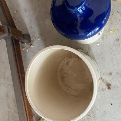 GARAGE --Awesome Sugar, Flour & Tea Canisters with Blue Lid