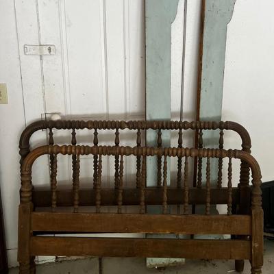 GARAGE --Antique Jenny Lynn Bed with Rails. 