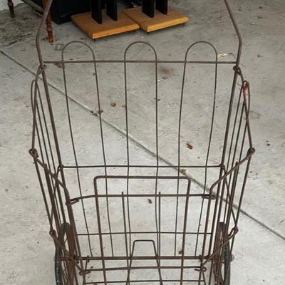 GARAGE -- Rusty Shopping Basket