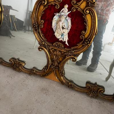 GARAGE -- Supper Ornate Mirror Hollywood Regency 1970's 