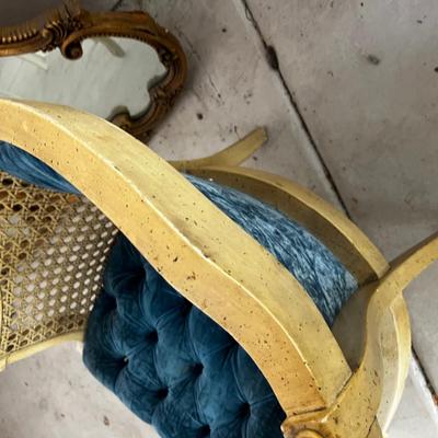 GARAGE -- Blue Velvet Club Chairs (2) 
