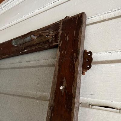 GARAGE -- LARGE VINTAGE SCREEN DOOR