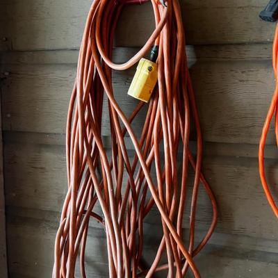 GARAGE -- 3 Light Duty Extension Cords 