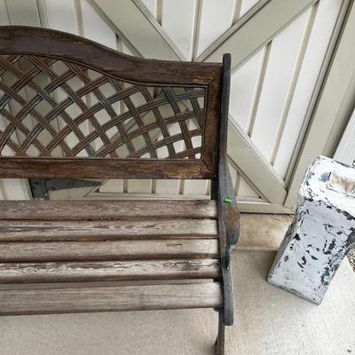 OUTSIDE -  #2, 50" Long Rickety Bench 