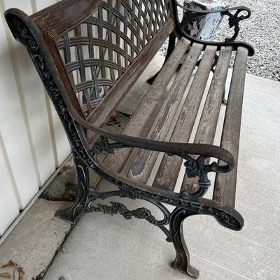 OUTSIDE -  #2, 50" Long Rickety Bench 