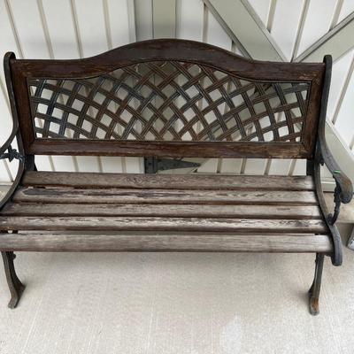 OUTSIDE -  #2, 50" Long Rickety Bench 
