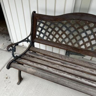 OUTSIDE -  #2, 50" Long Rickety Bench 