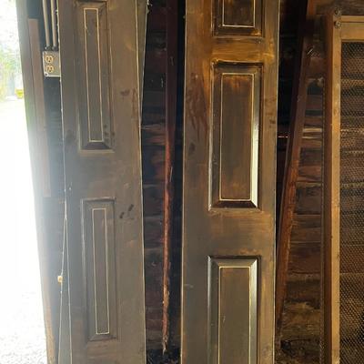 GARAGE -- 4 Bi-fold, 3 Panel, Doors Solid Wood. 