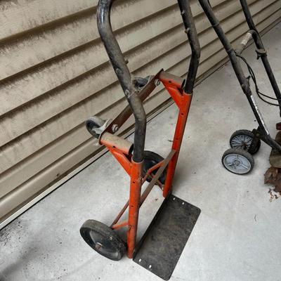 GARAGE -- ORANGE Hand Truck Cart 