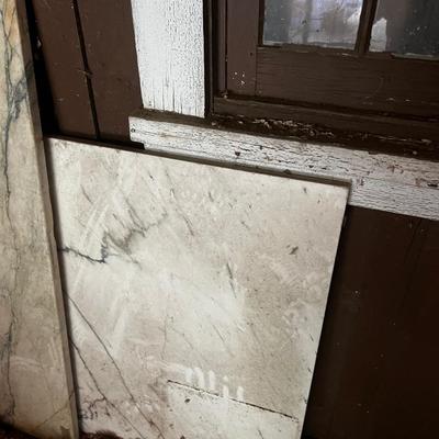 Behind GARAGE -- 3 Pieces of Marble 