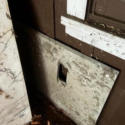 Behind GARAGE -- 3 Pieces of Marble 