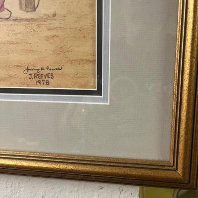 Signed, Matted & Framed Art by Jimmy Reeves (S-MG)