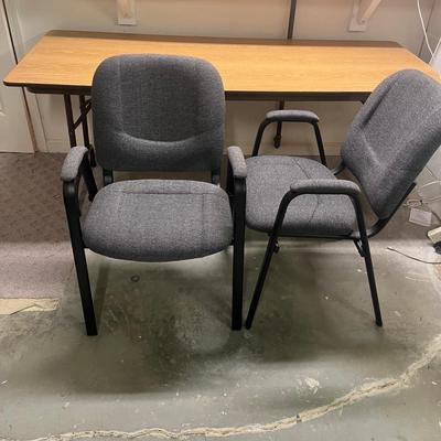 Two Padded Chairs & Folding Table (S-MG)