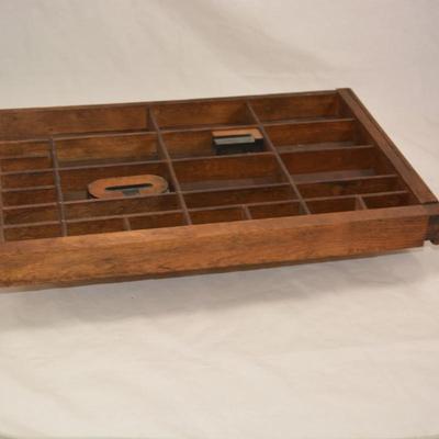 Very Vintage Type-Set Drawer with "C" & "L" 16.5x11