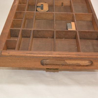Very Vintage Type-Set Drawer with "C" & "L" 16.5x11