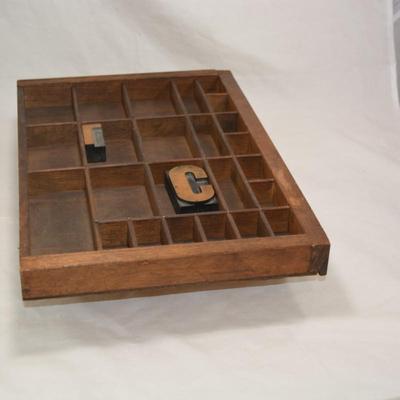 Very Vintage Type-Set Drawer with "C" & "L" 16.5x11