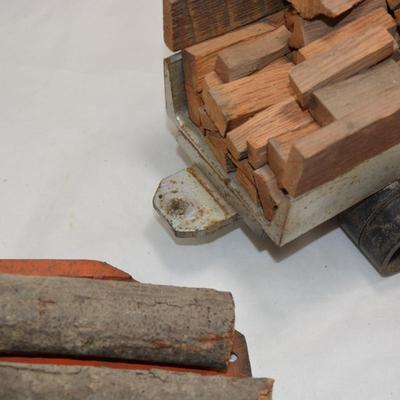 Heavy Vintage Home-Made Lumber Truck & Trailer